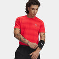 Velociti  Camicia da corsa Uomini - rosso, argento