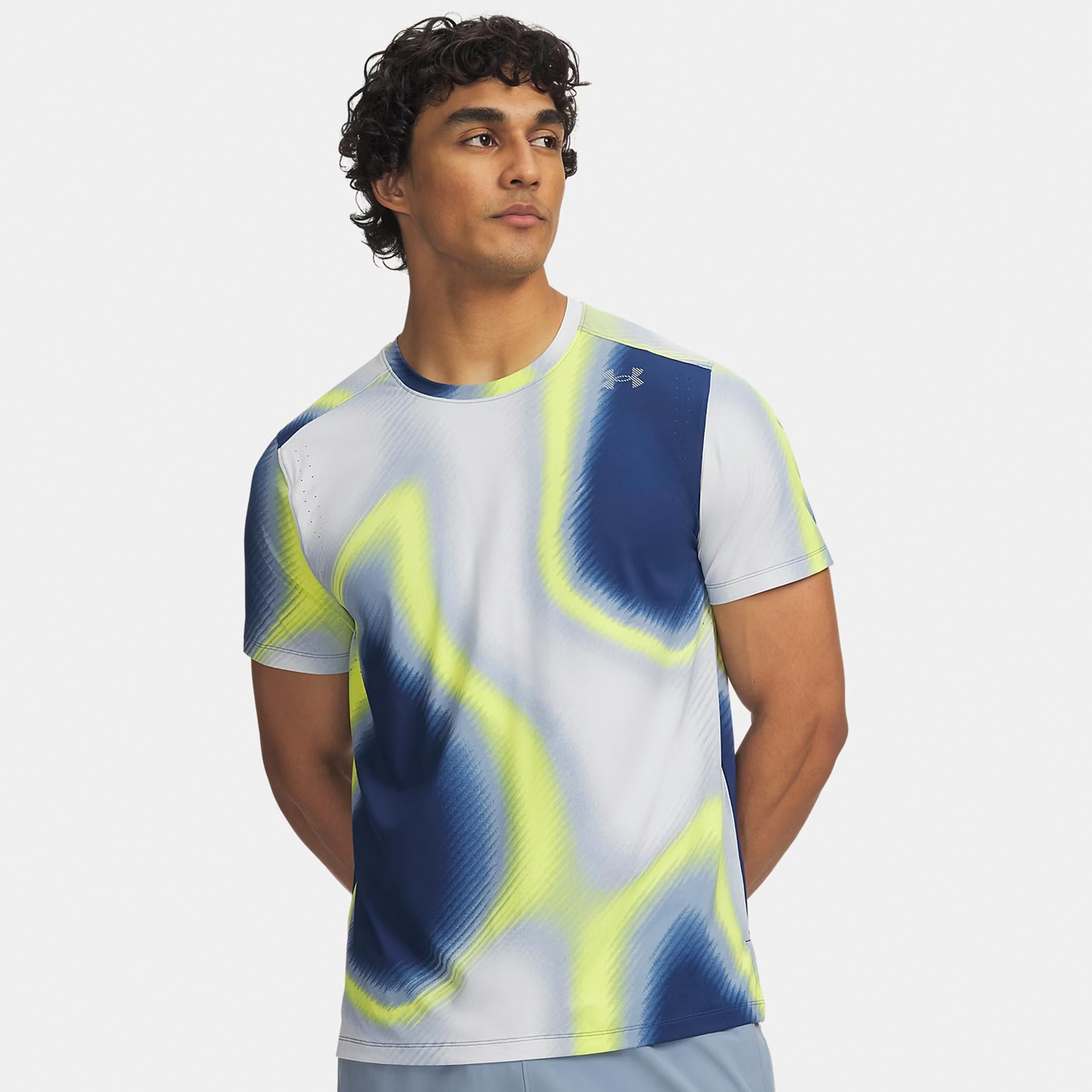 Under Armour Velociti Pro Print  Maillot de course Hommes - bleu, multicouleur