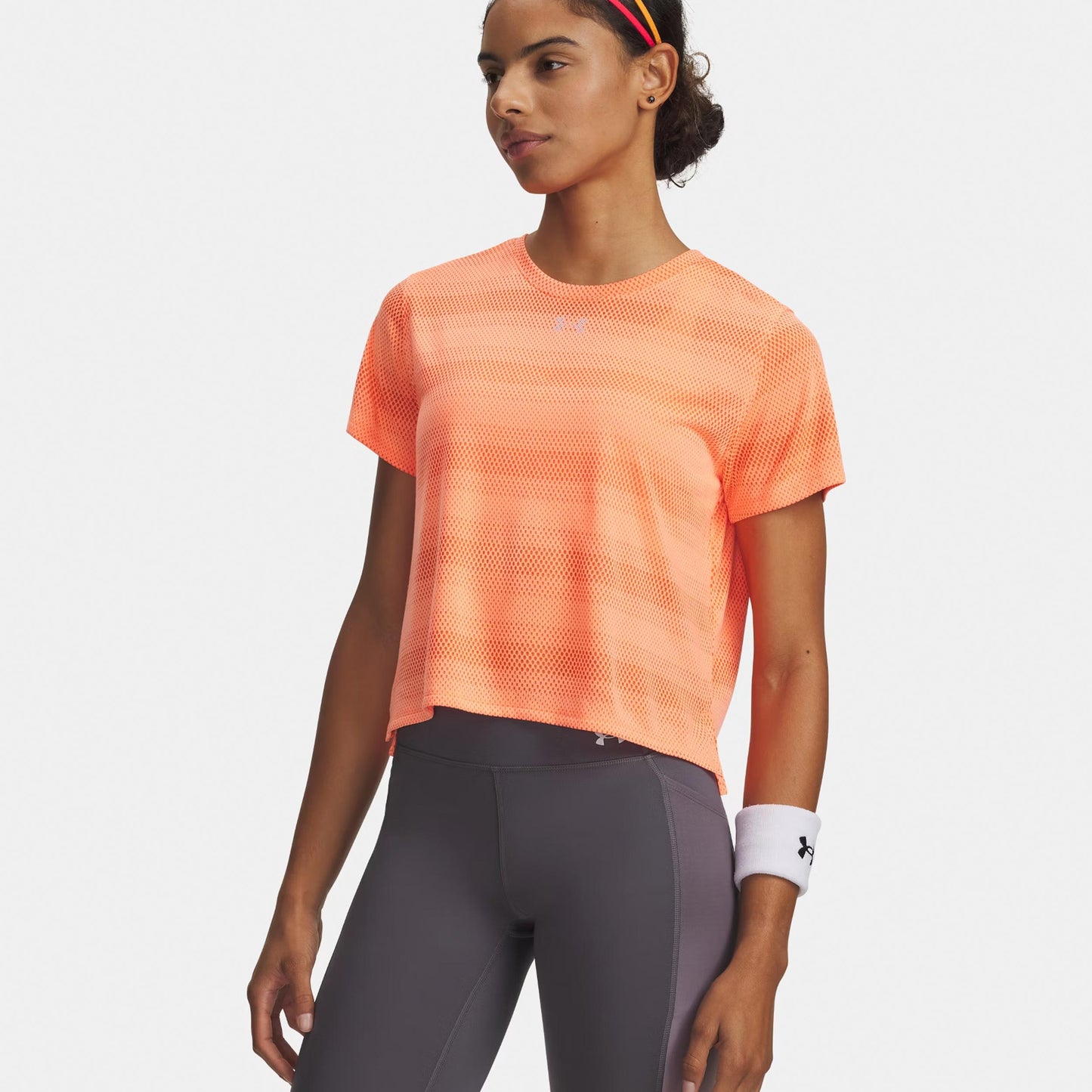 Under Armour Velociti  Camicia da corsa Donna - arancione, argento