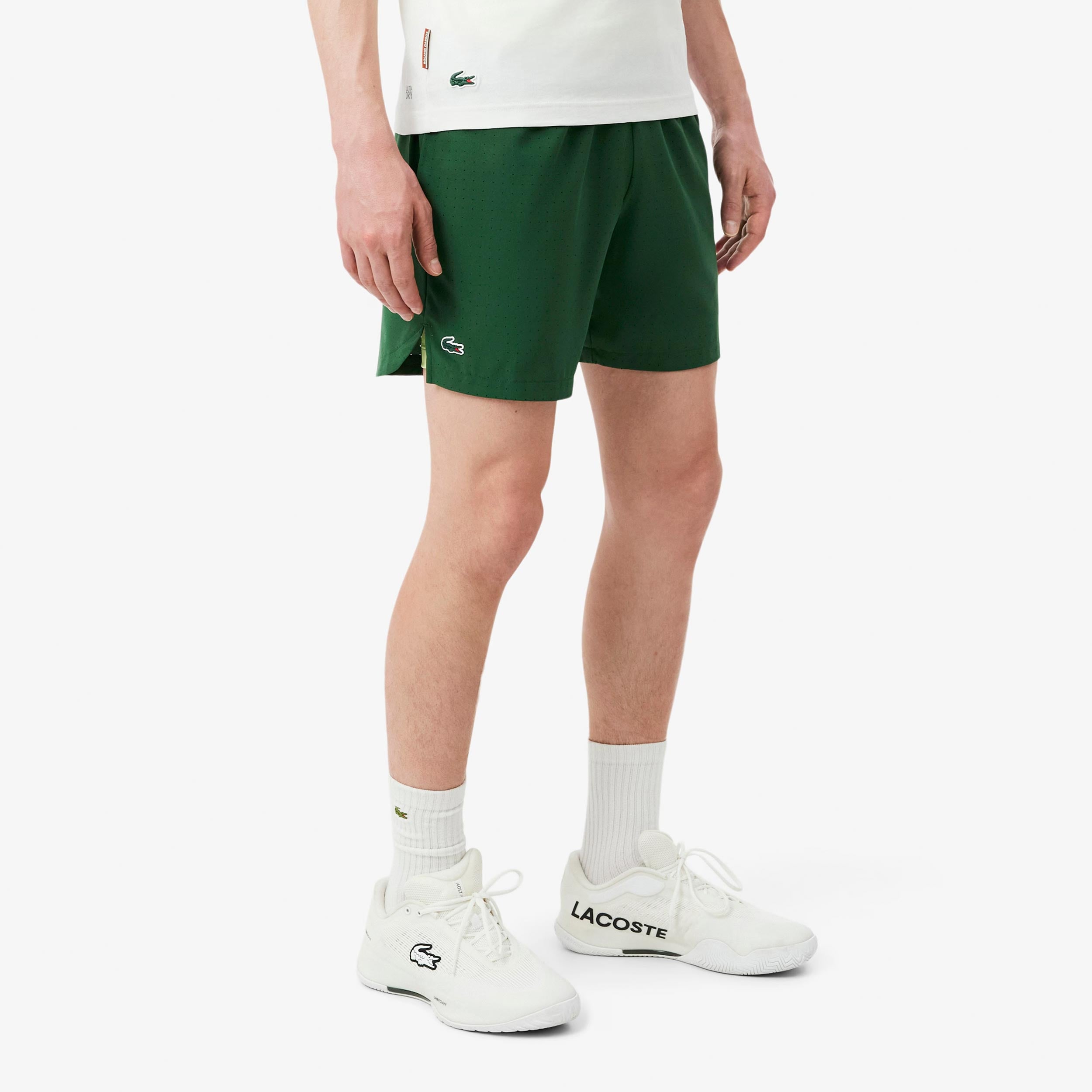 Lacoste Shorts Hommes - vert, jaune lemon