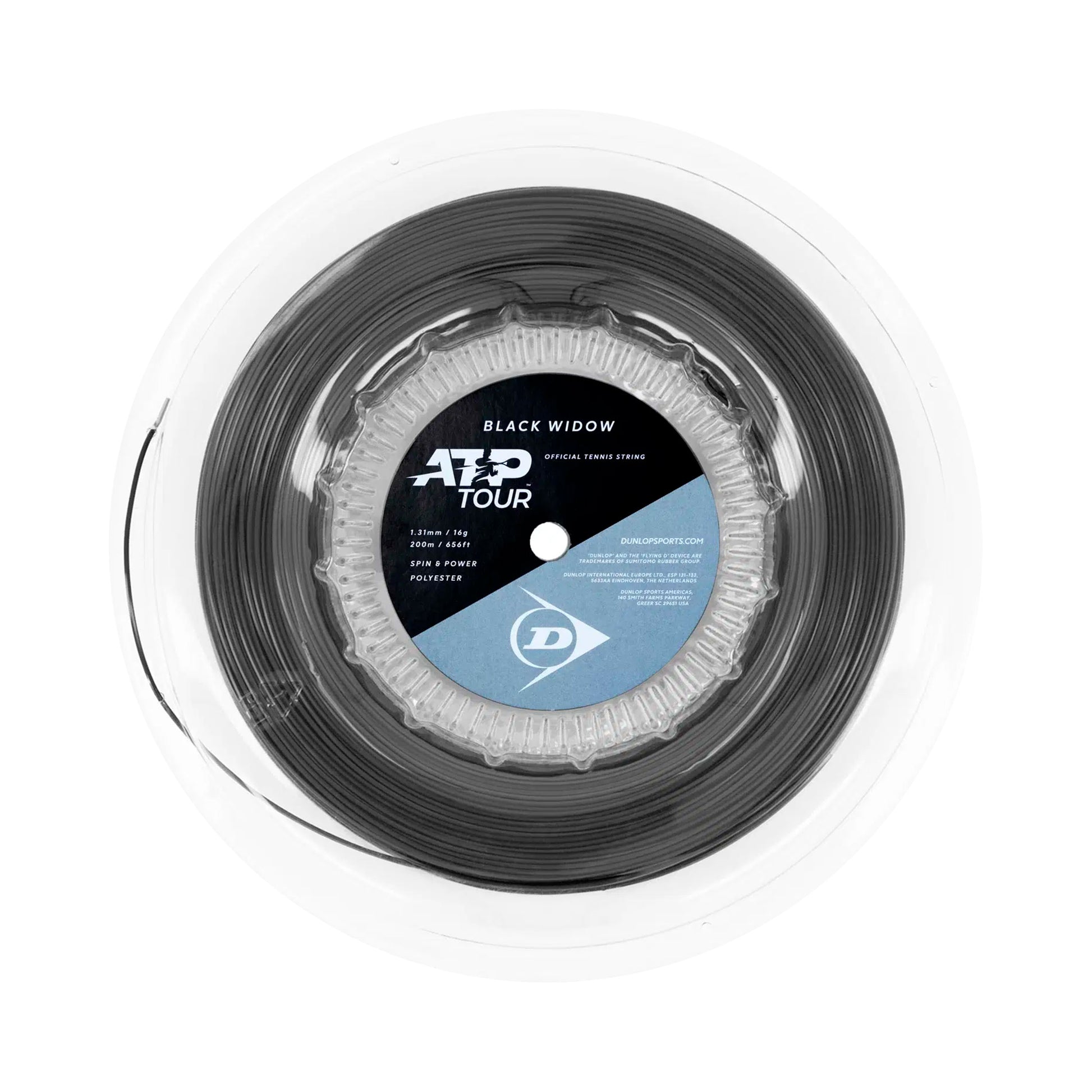 Dunlop BLACK WIDOW Bobine cordage -noir