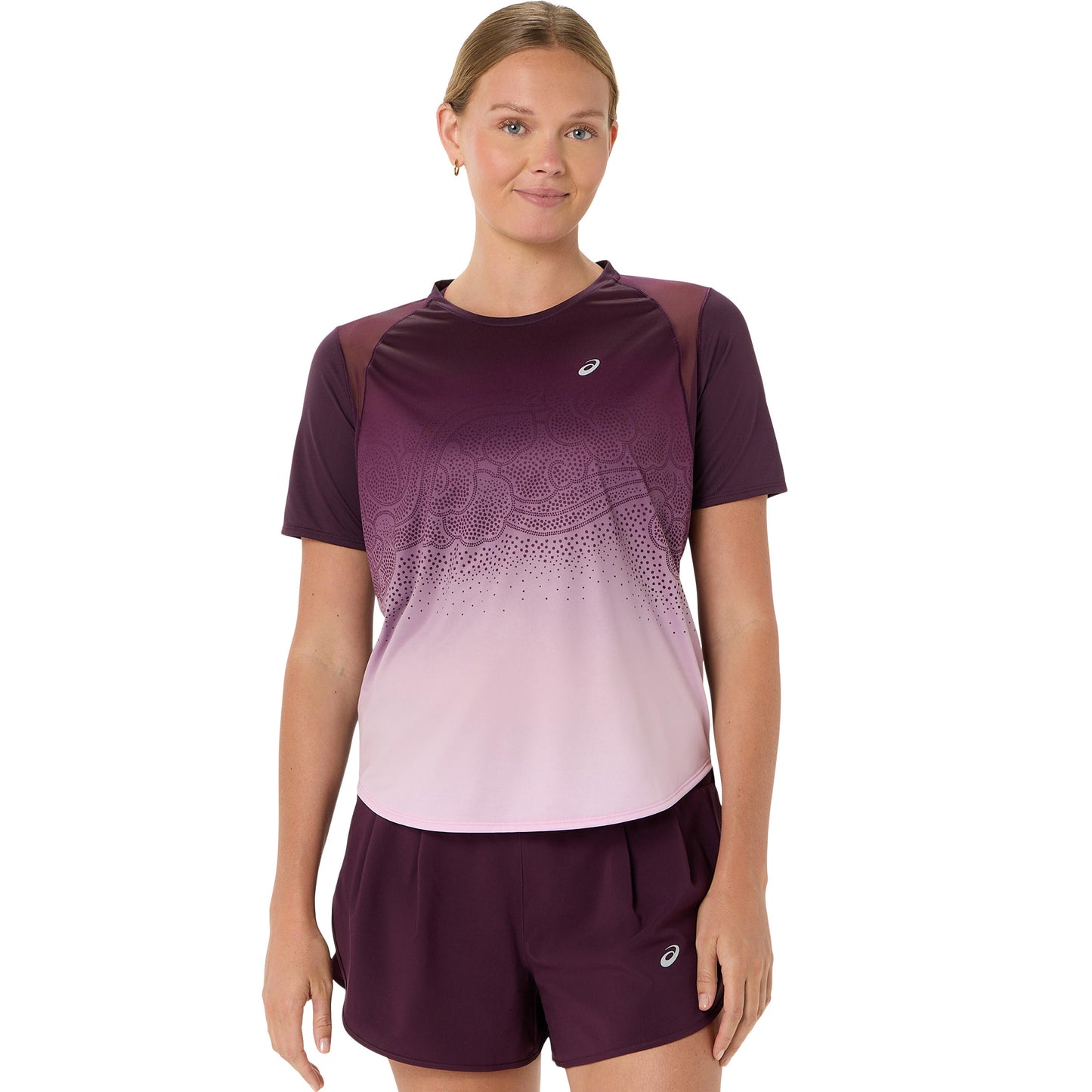 ASICS Road Ibuki  Camicia da corsa Donna - vino rosso, lilla