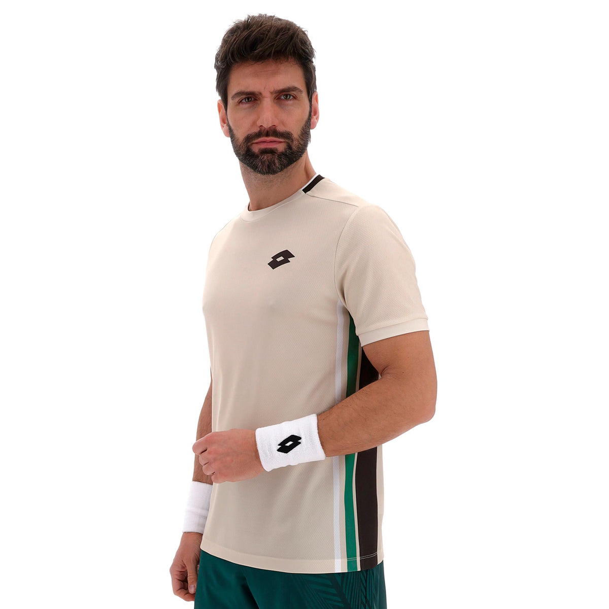 Lotto Tech VI T-Shirt Herren - creme, petrol
