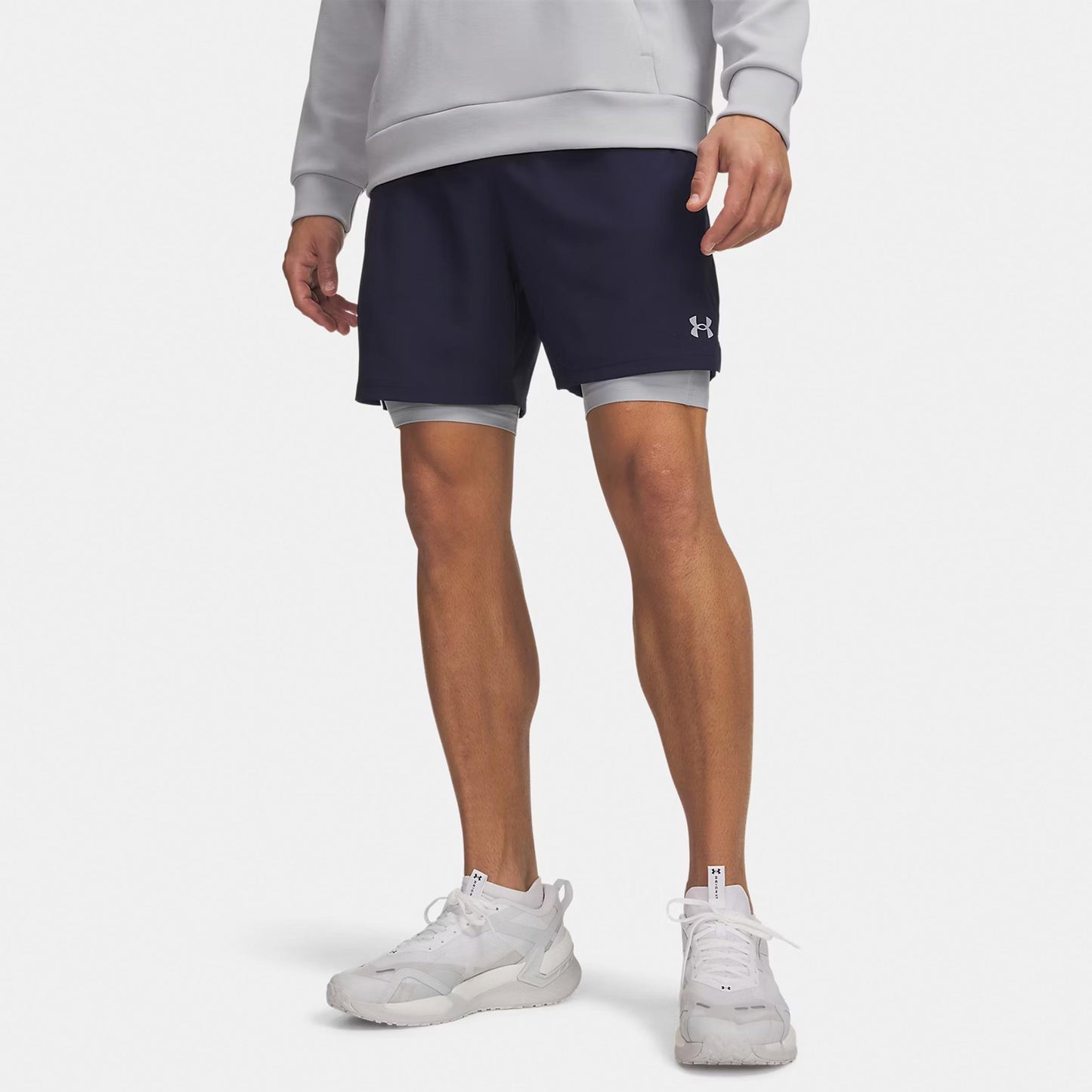 Under Armour Vanish Woven 2.0 6in Shorts Herren - blau, grau