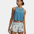 Tech Sport Mesh Crop Canottiera Donna-blu