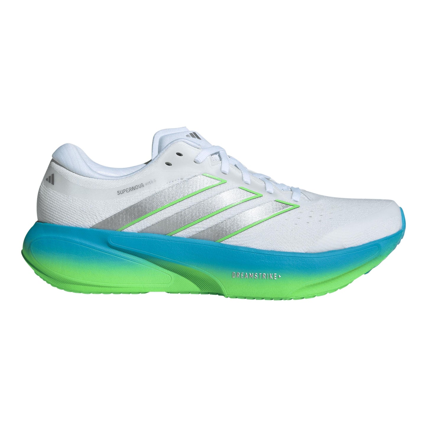 adidas Supernova Rise 3 Chaussure de running sans stabilisateurs Hommes - blanc, vert fluo