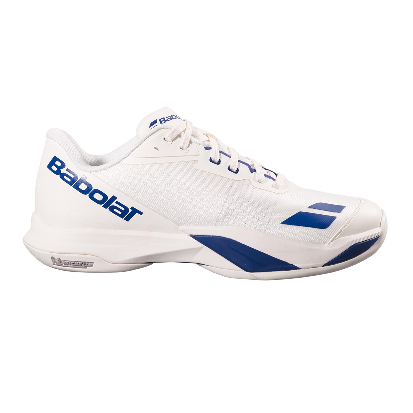 Babolat Jet Mach 4 Scarpa per tutte le superfici Uomini - crema, blu scuro