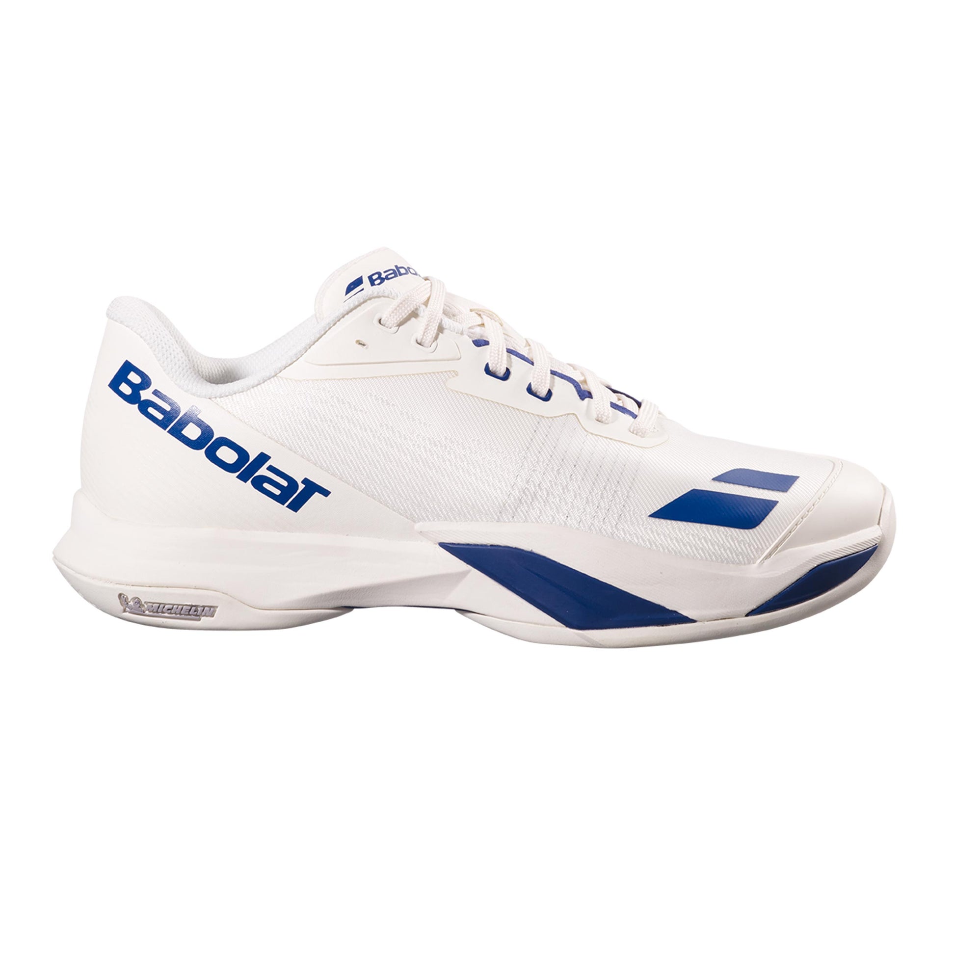 Babolat Jet Mach 4 Scarpa per tutte le superfici Uomini - crema, blu scuro