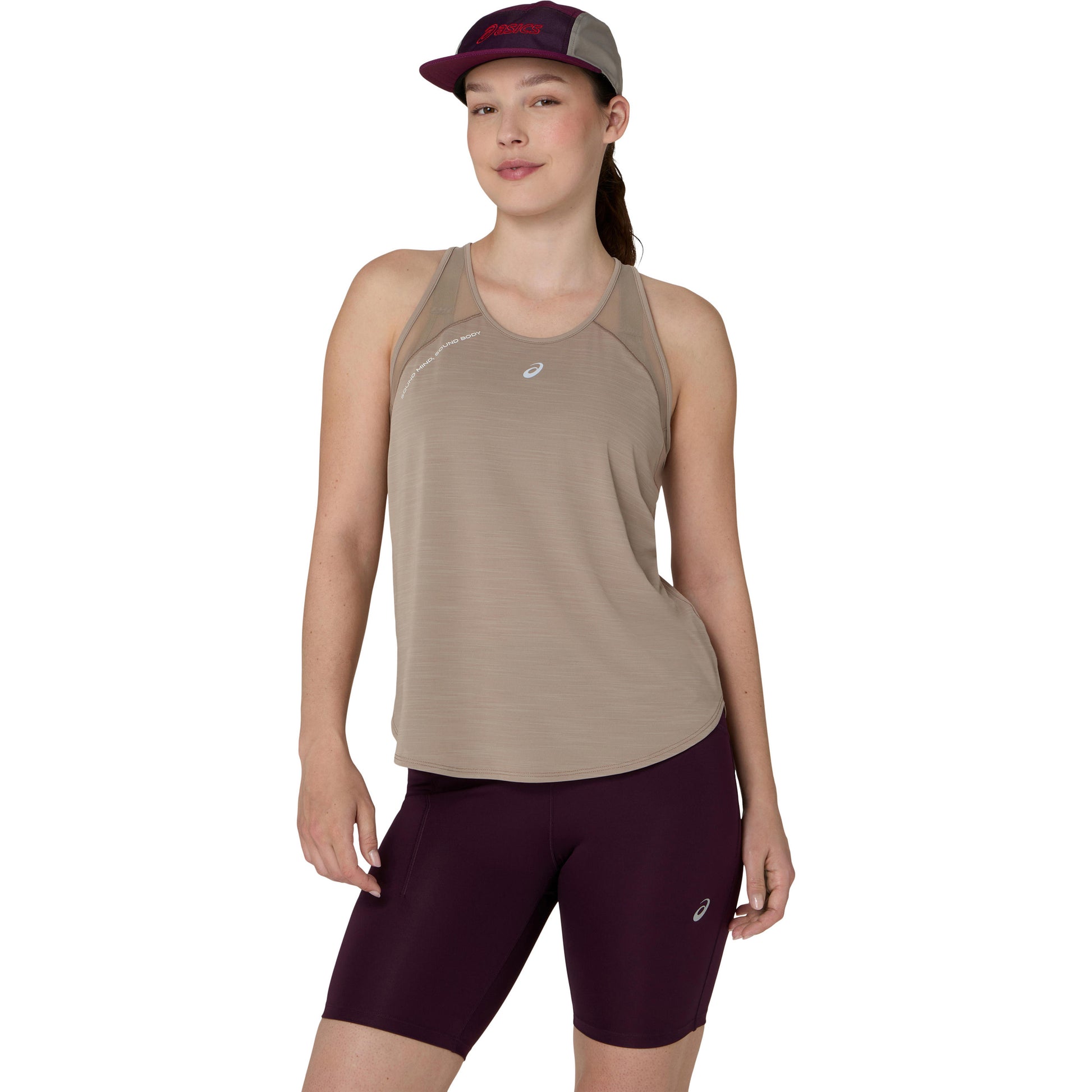 ASICS Road  Camicia da corsa Donna - beige, crema