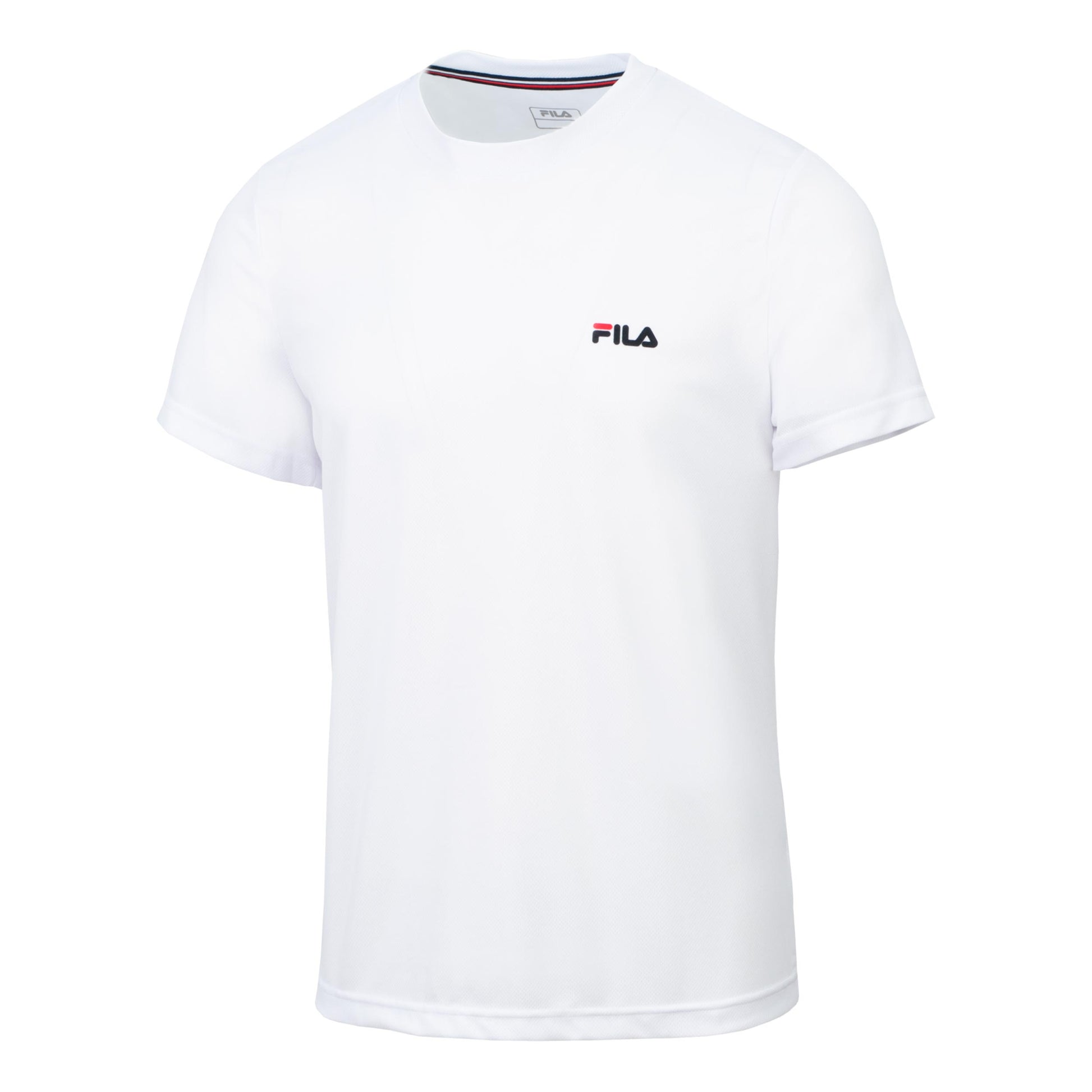 Fila Logo small 2 Maglietta Uomini-bianco