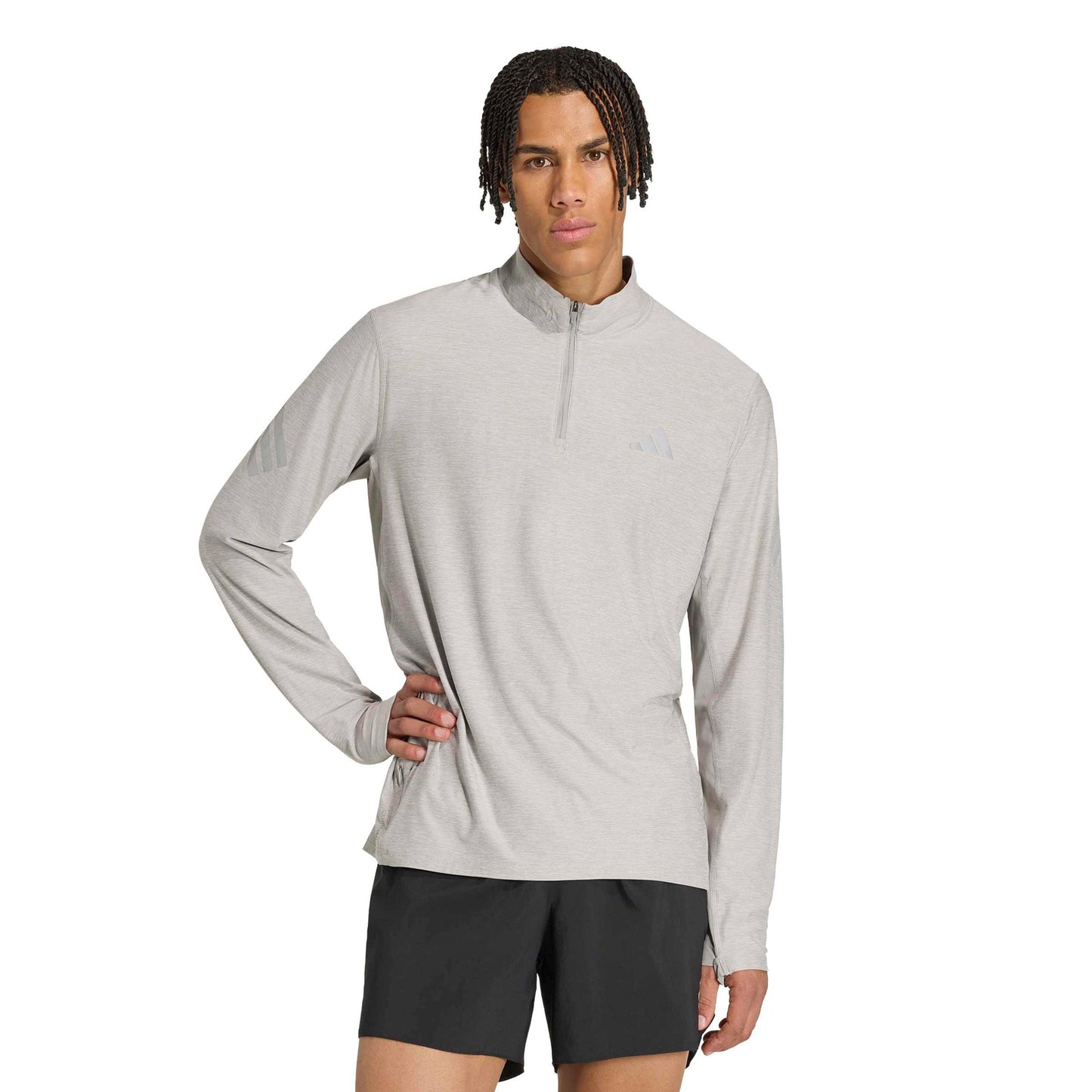 adidas adi365 Camicia da corsa Uomini - grigio