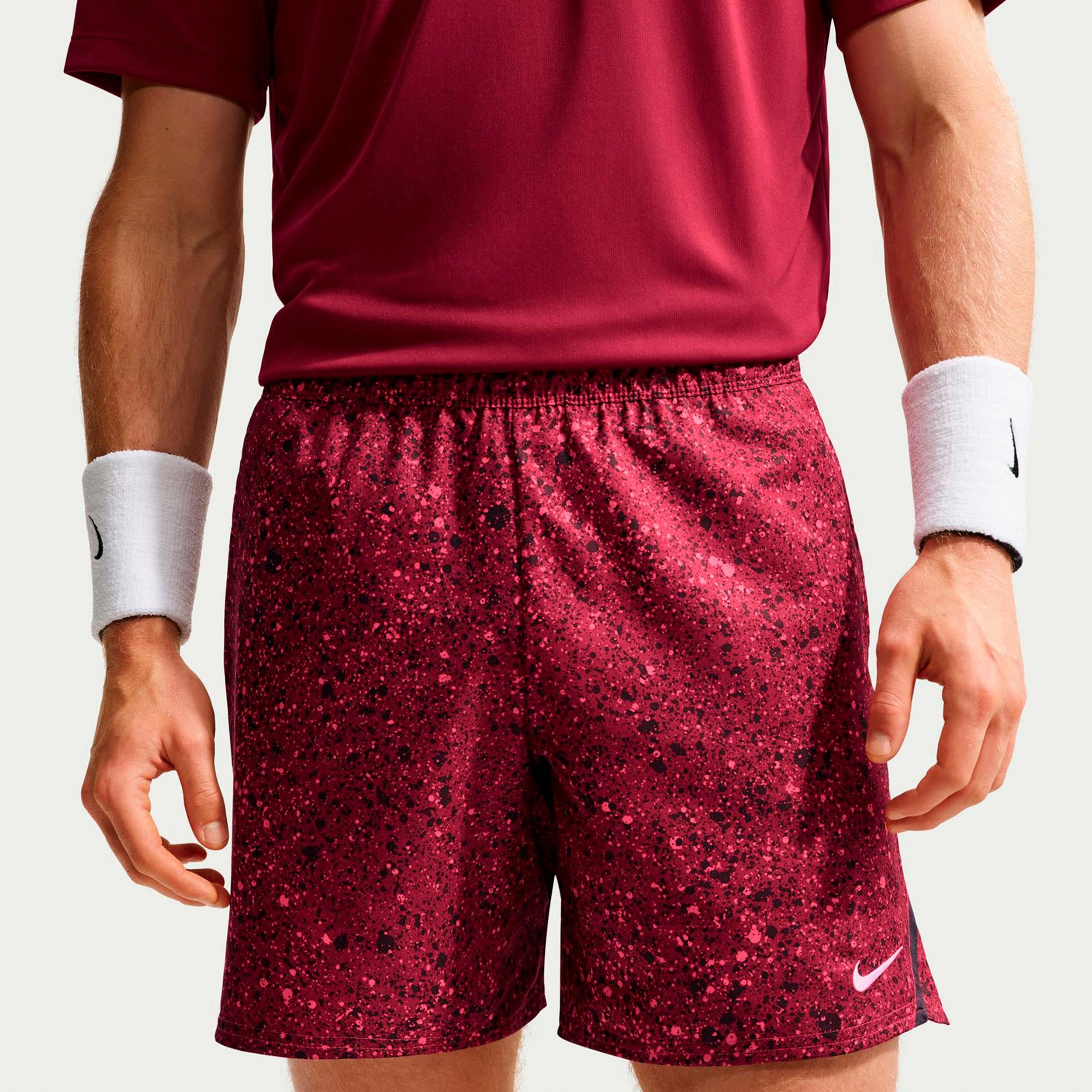 Nike Court Dri-Fit Victory 7in Pantaloncini Uomini - vino rosso