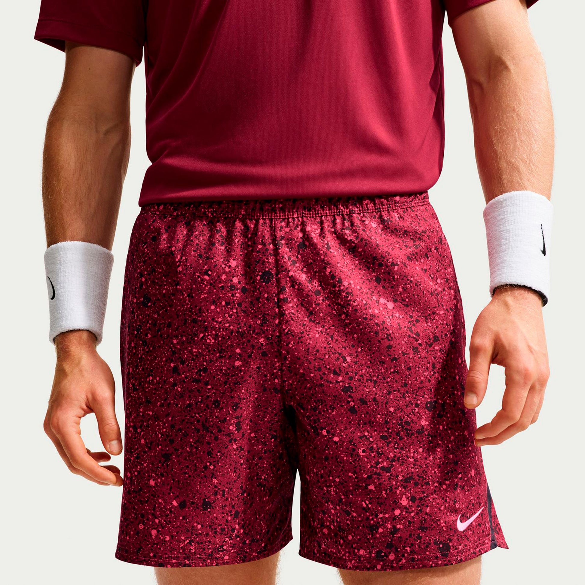 Nike Court Dri-Fit Victory 7in Shorts Hommes - rouge vin