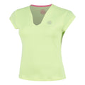 Out of Control V-Neck Maglietta Donna-giallo neon
