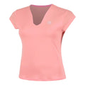 Out of Control V-Neck Maglietta Donna-rosa, bianco