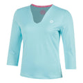 Crew 2.0 V-Neck Haut manches longues Femmes-turquoise