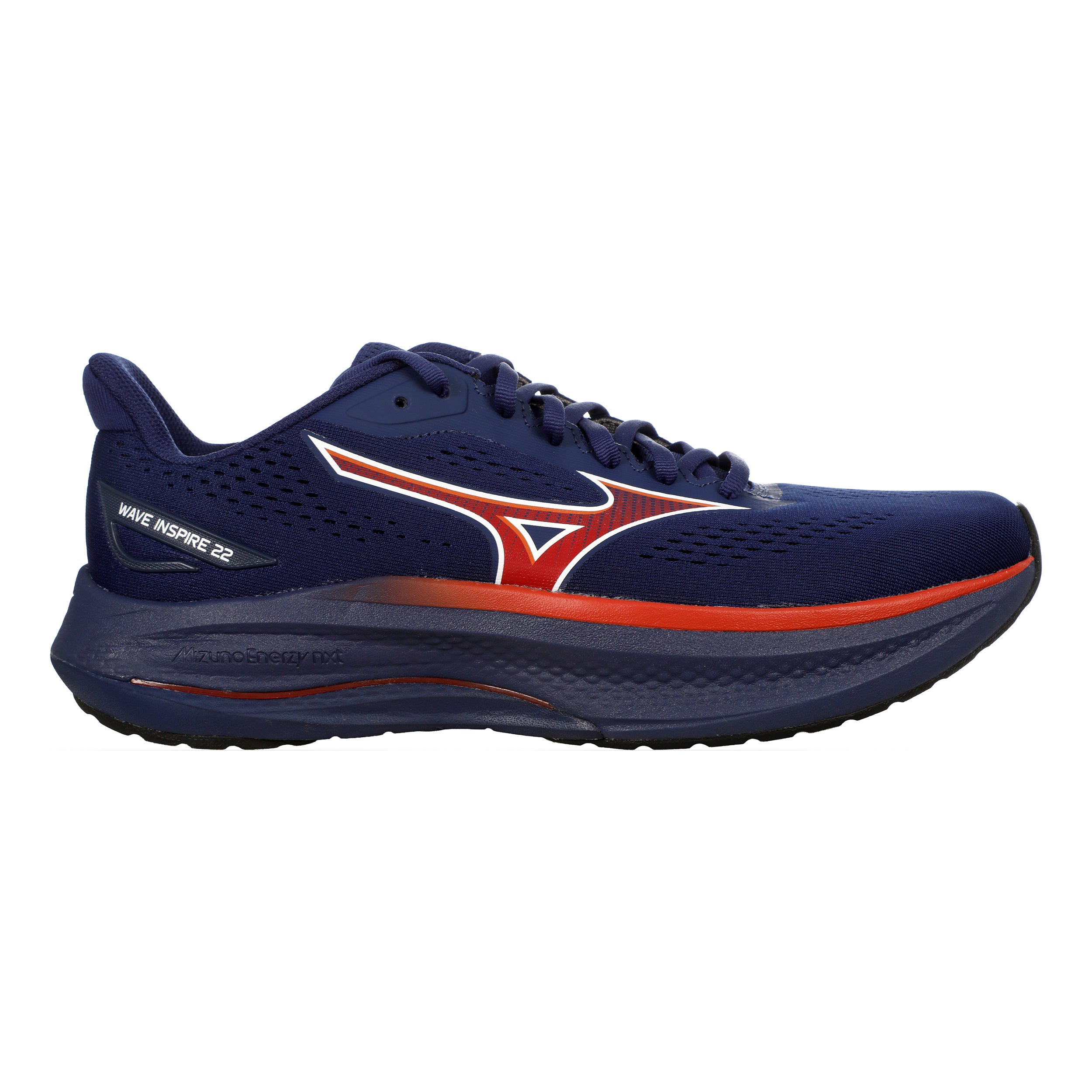 Mizuno Wave Inspire 22  Scarpa stabile Uomini - blu scuro, rosso