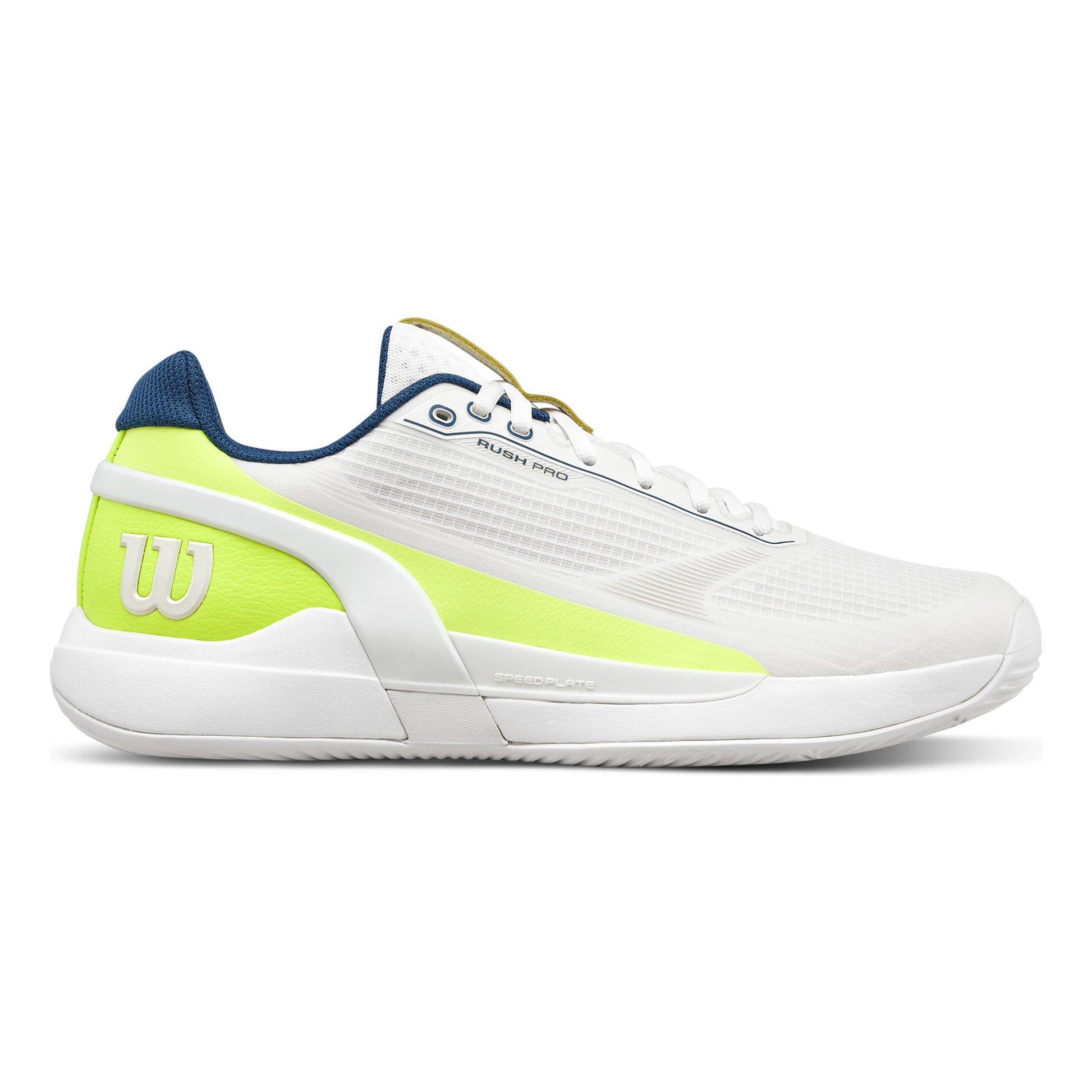 Wilson Rush Pro 5 Padel Scarpa da padel Uomini - bianco, giallo neon