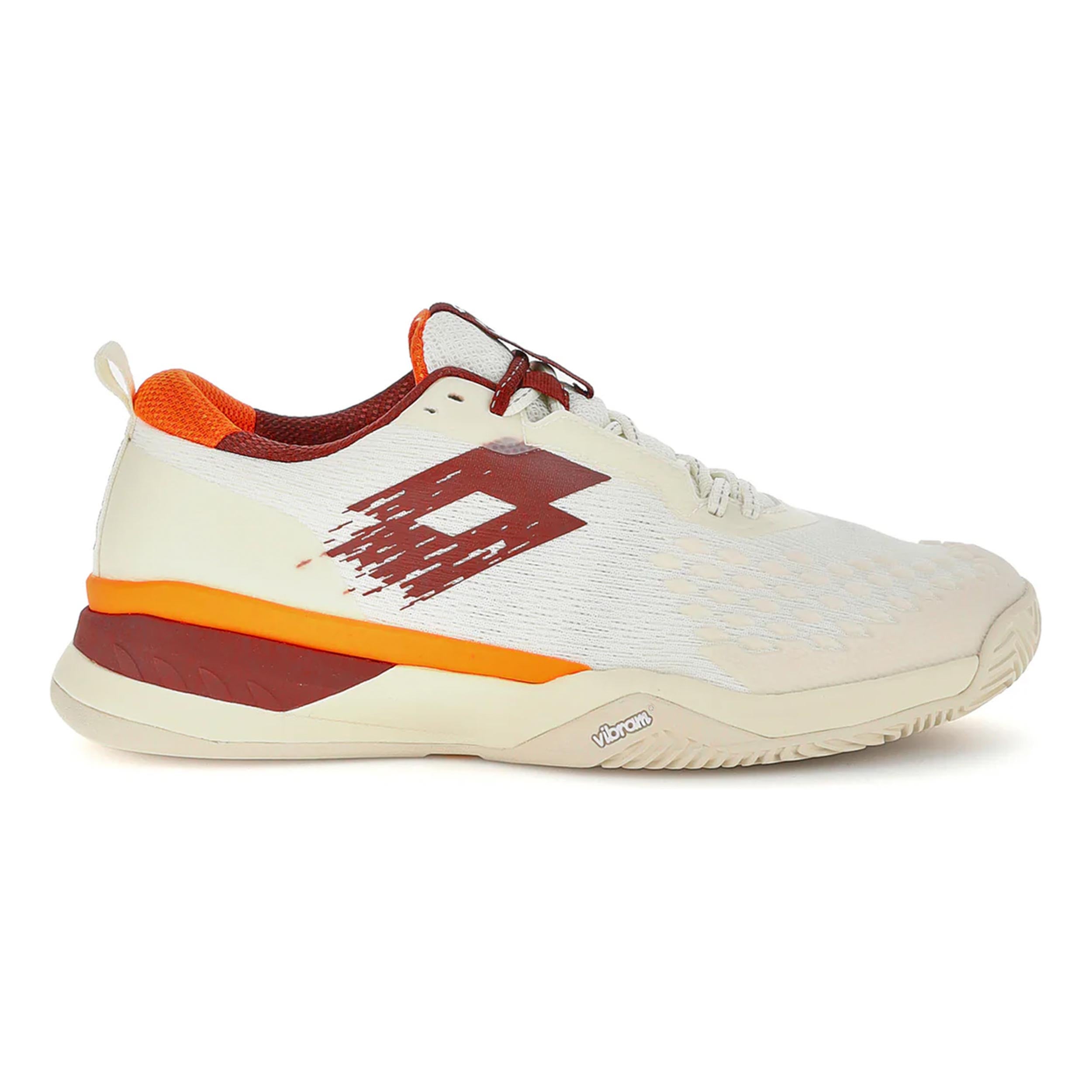 Lotto Raptor 100 CLY Scarpa per terra rossa Uomini-bianco, marrone