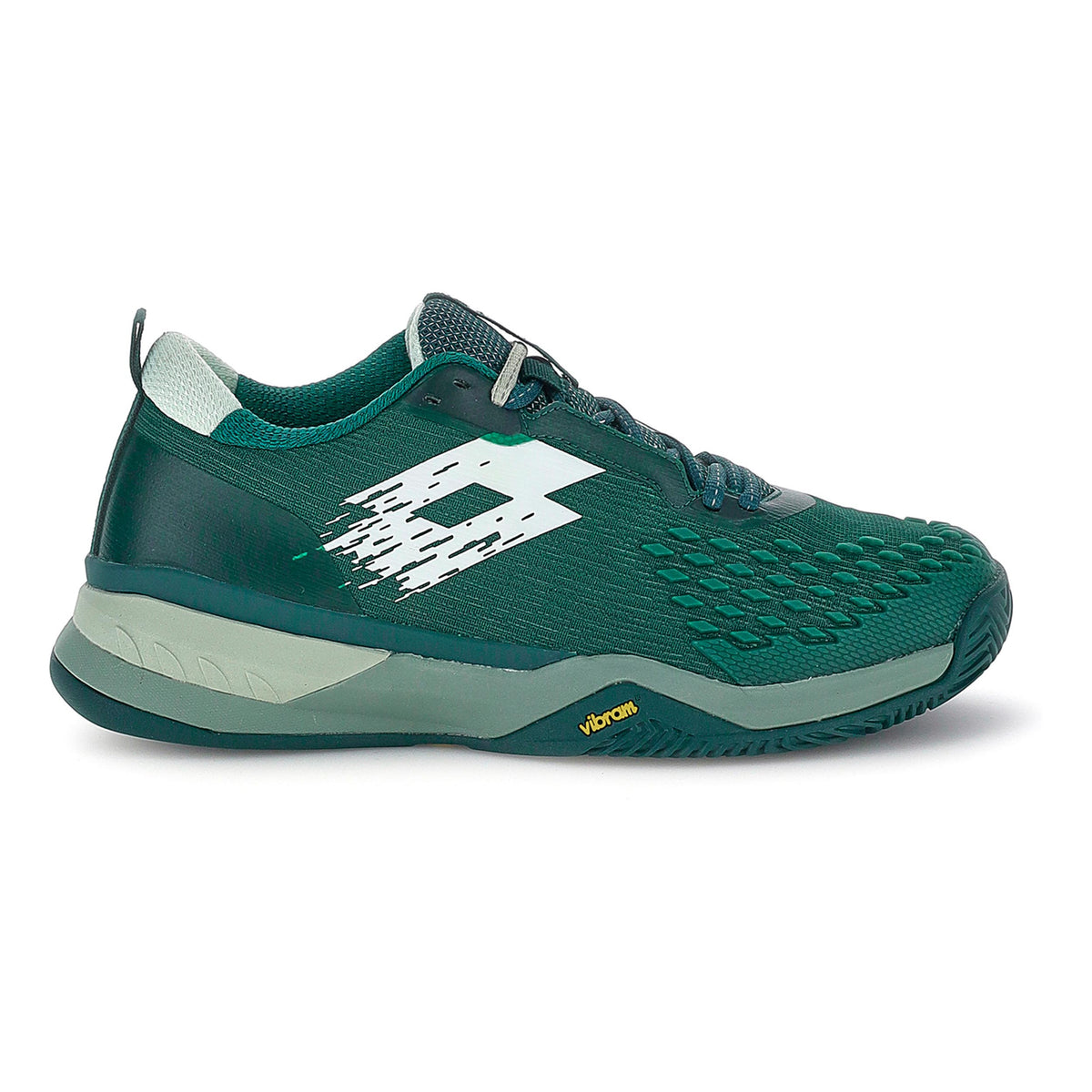 Lotto Raptor Hyperpulse 100 IV Chaussure terre battue Hommes - bleu petrol, blanc