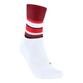 RU4 Endurance Compression Chaussettes de compression Femmes - blanc, rouge foncé