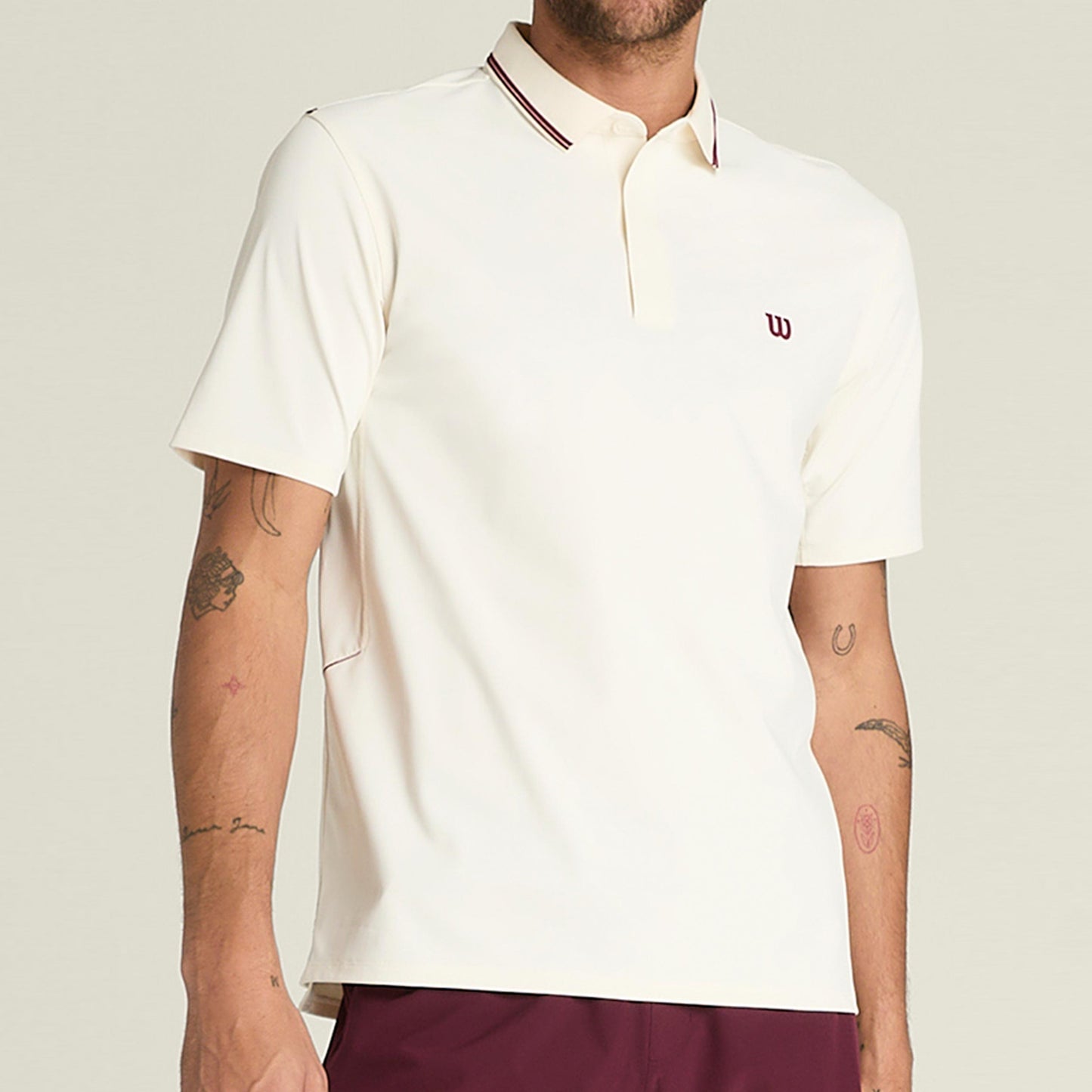 Wilson Challengers Technical Polo Hommes-sable