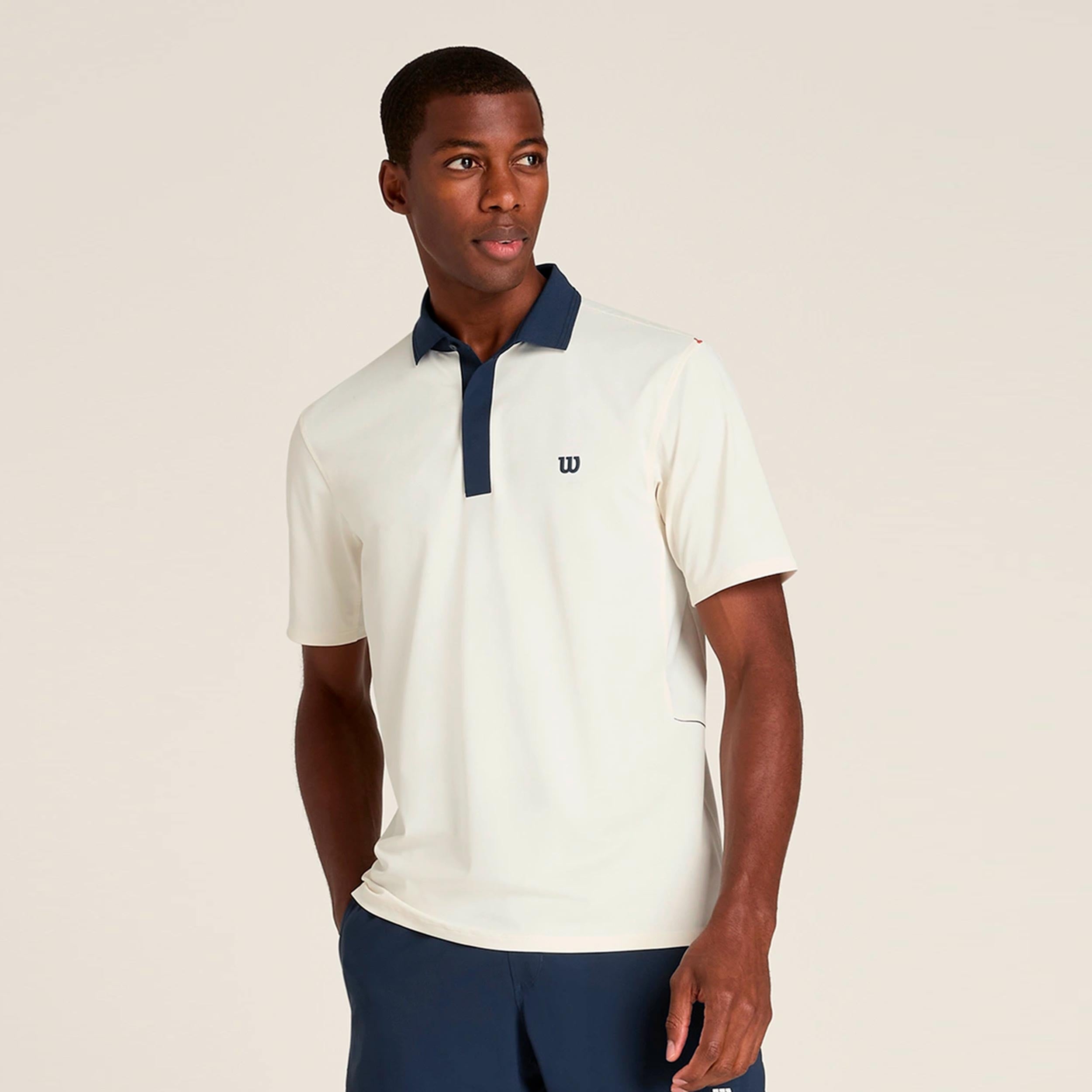 Wilson Challengers Technical Polo Hommes - beige