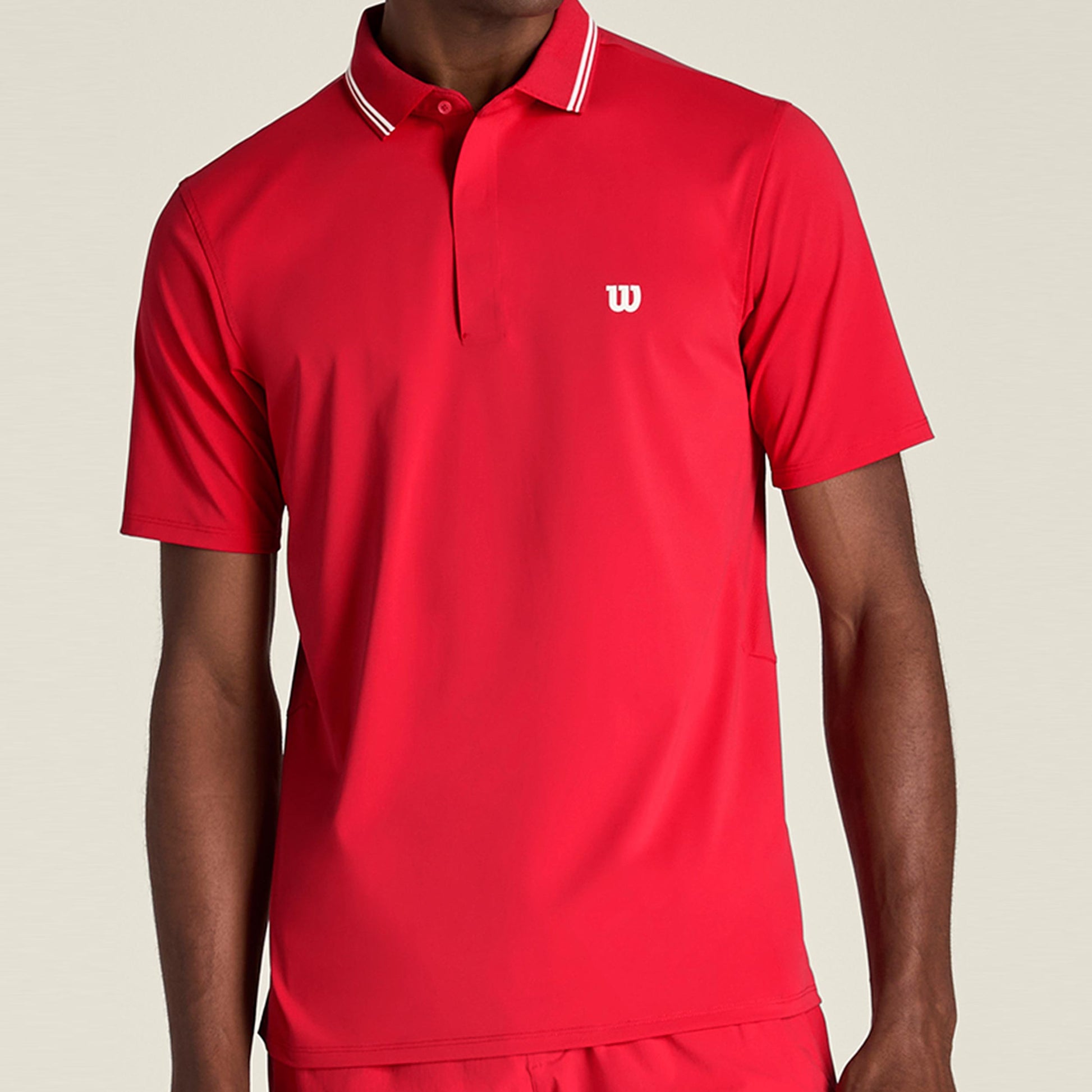 Wilson Challengers Technical Polo Hommes - rouge