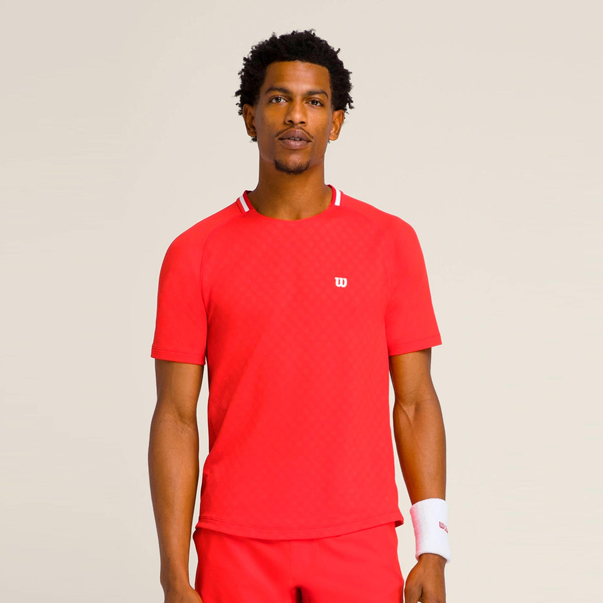 Wilson Serve Out Maglietta Uomini-rosso