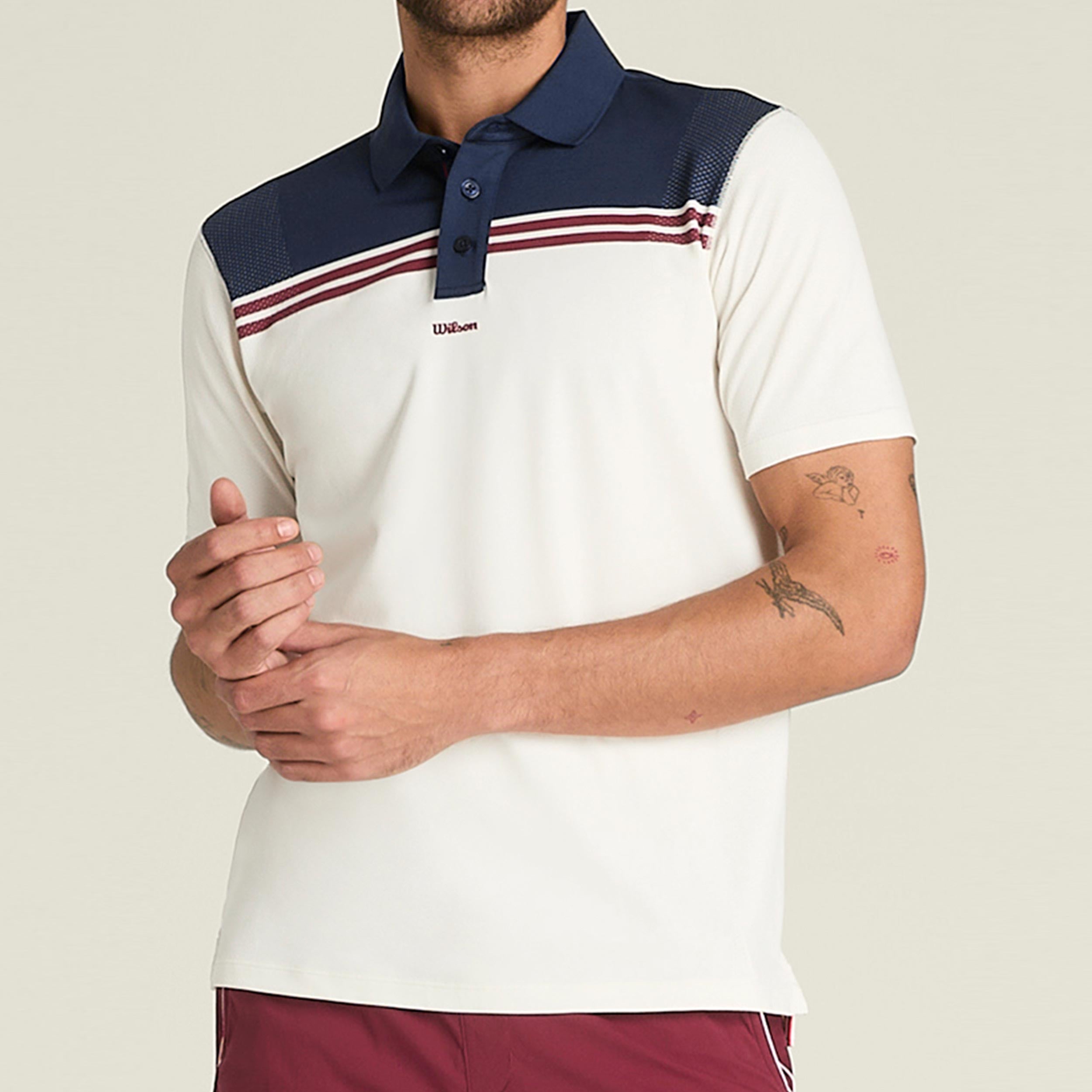 Wilson All Seasons Polo Polo Uomini-sabbia