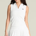 Rib Polo Donna-bianco