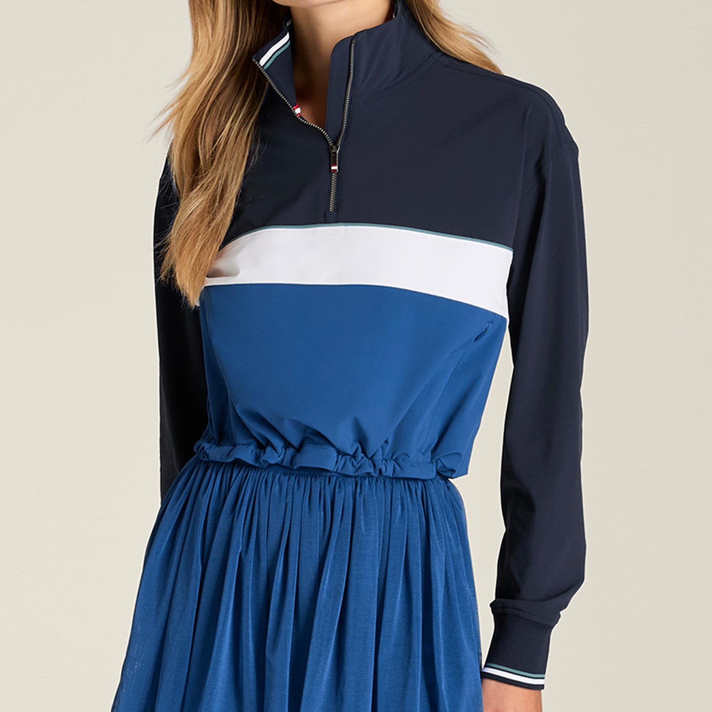 Wilson Davenport Woven Sweatshirt Damen - dunkelblau, hellblau