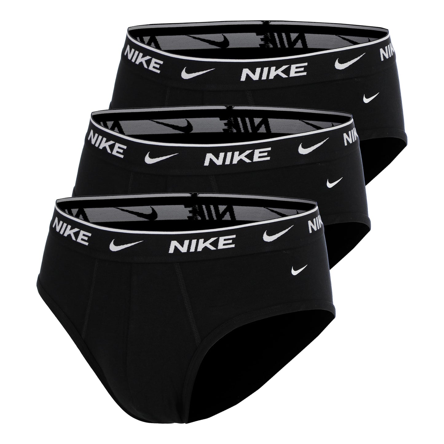 Nike Essential Cotton Stretch Slip Pack de 3 Hommes - noir, noir