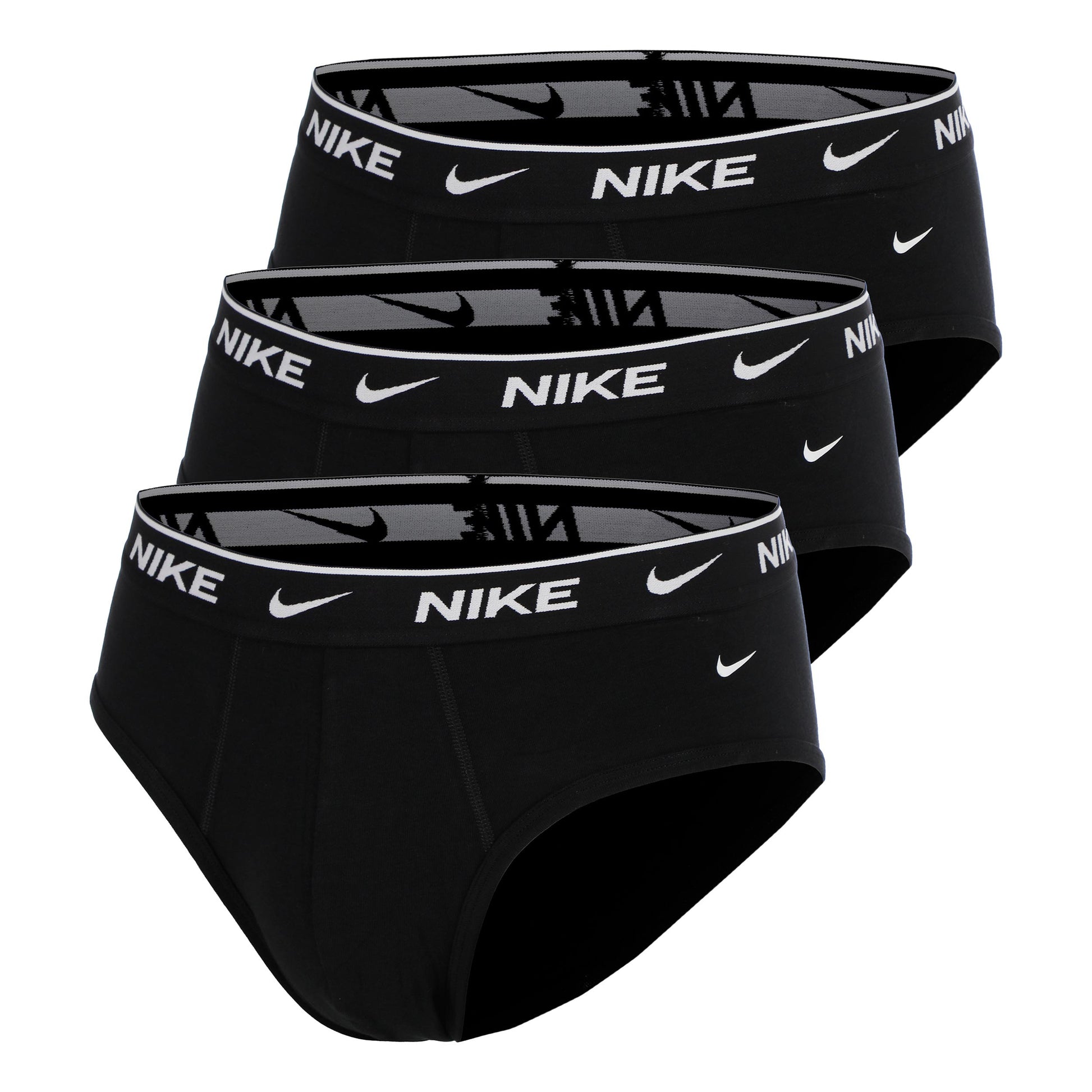 Nike Essential Cotton Stretch Slip Pack de 3 Hommes - noir, noir