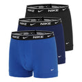 Essential Cotton Stretch Trunk Caleçon Pack de 3 Hommes - bleu, bleu