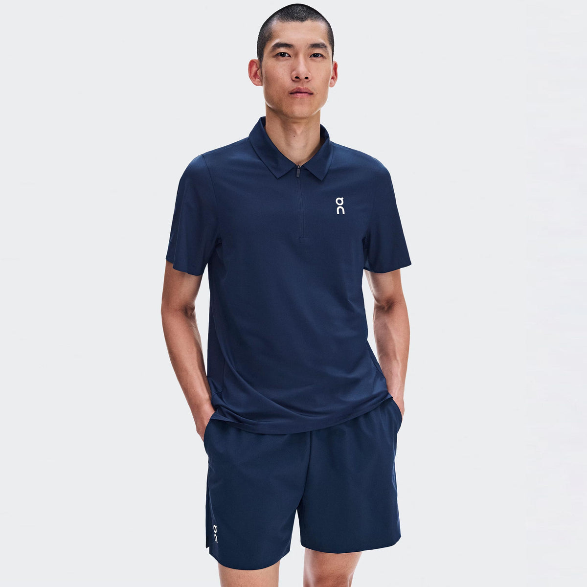 On Court Polo Uomini - blu scuro