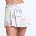 High Waist Weave It To Me Rock Damen - weiß, mehrfarbig