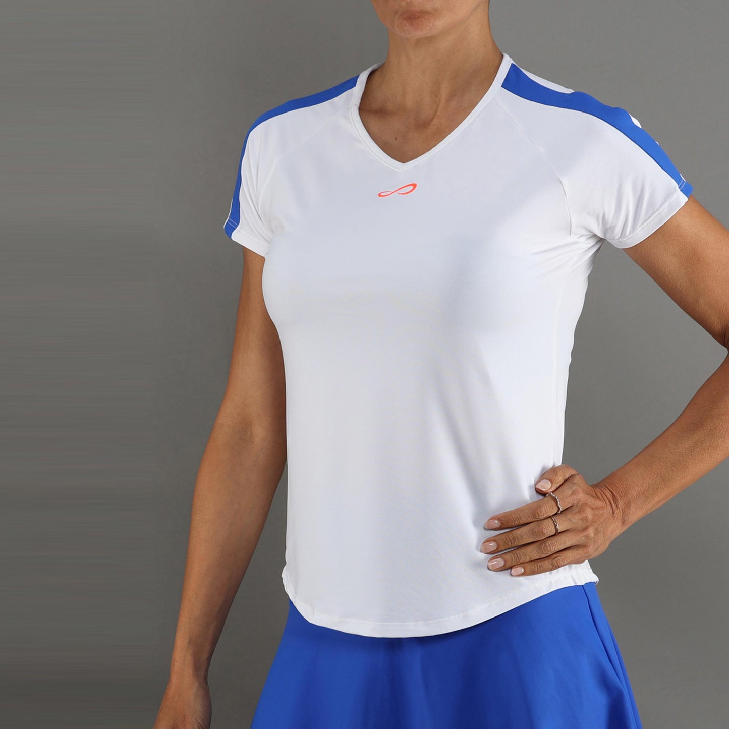Endless T-shirt Femmes-blanc, bleu