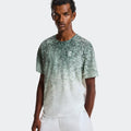 Court Fade T-shirt Hommes - vert, blanc