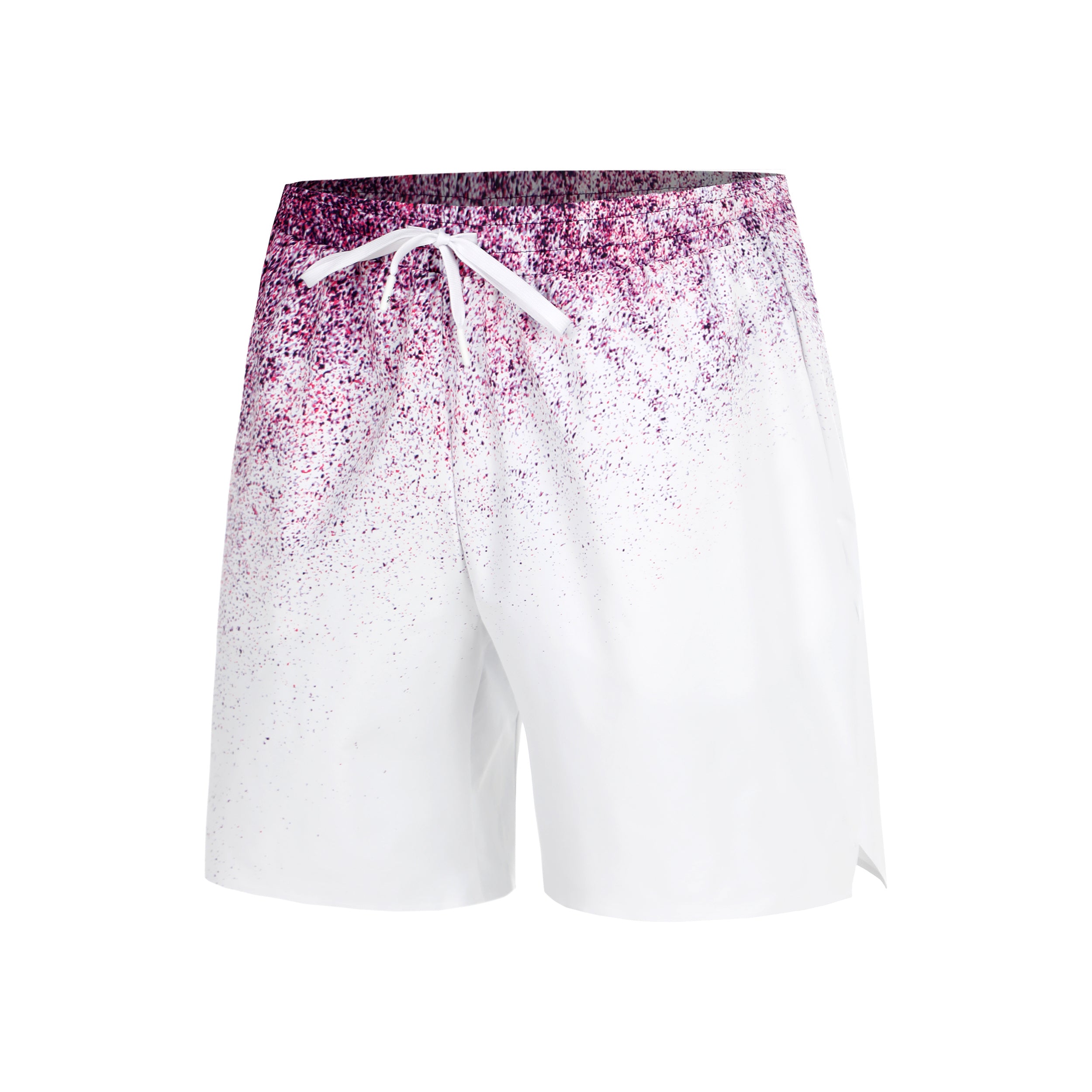 On 7" Court Fade Shorts Hommes - lilas, blanc