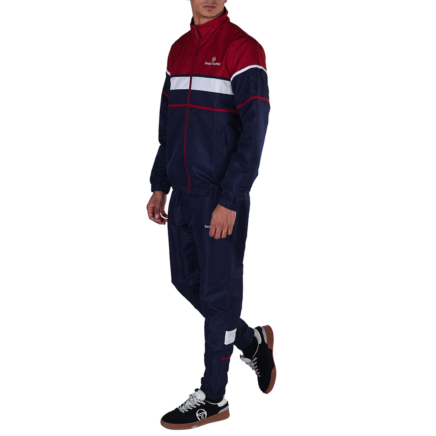 Sergio Tacchini Scorpione Trainingsanzug Herren - dunkelblau, dunkelrot