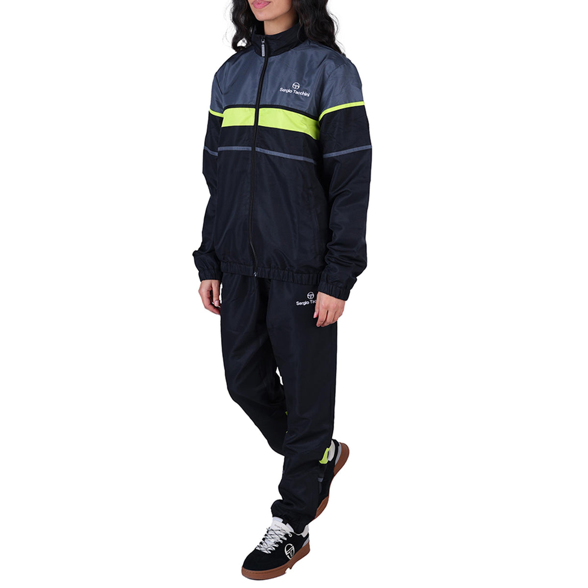 Sergio Tacchini Scorpione Tuta da allenamento Uomini - nero, grigio