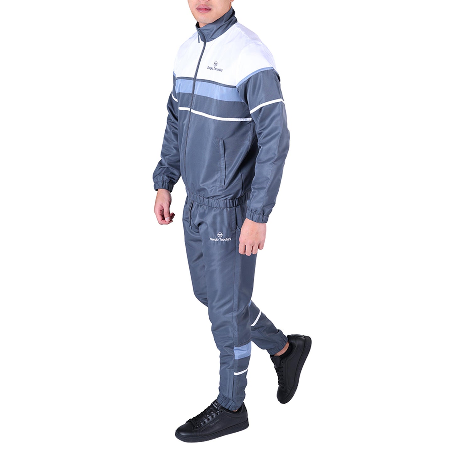 Sergio Tacchini Scorpione Trainingsanzug Herren - grau, weiß