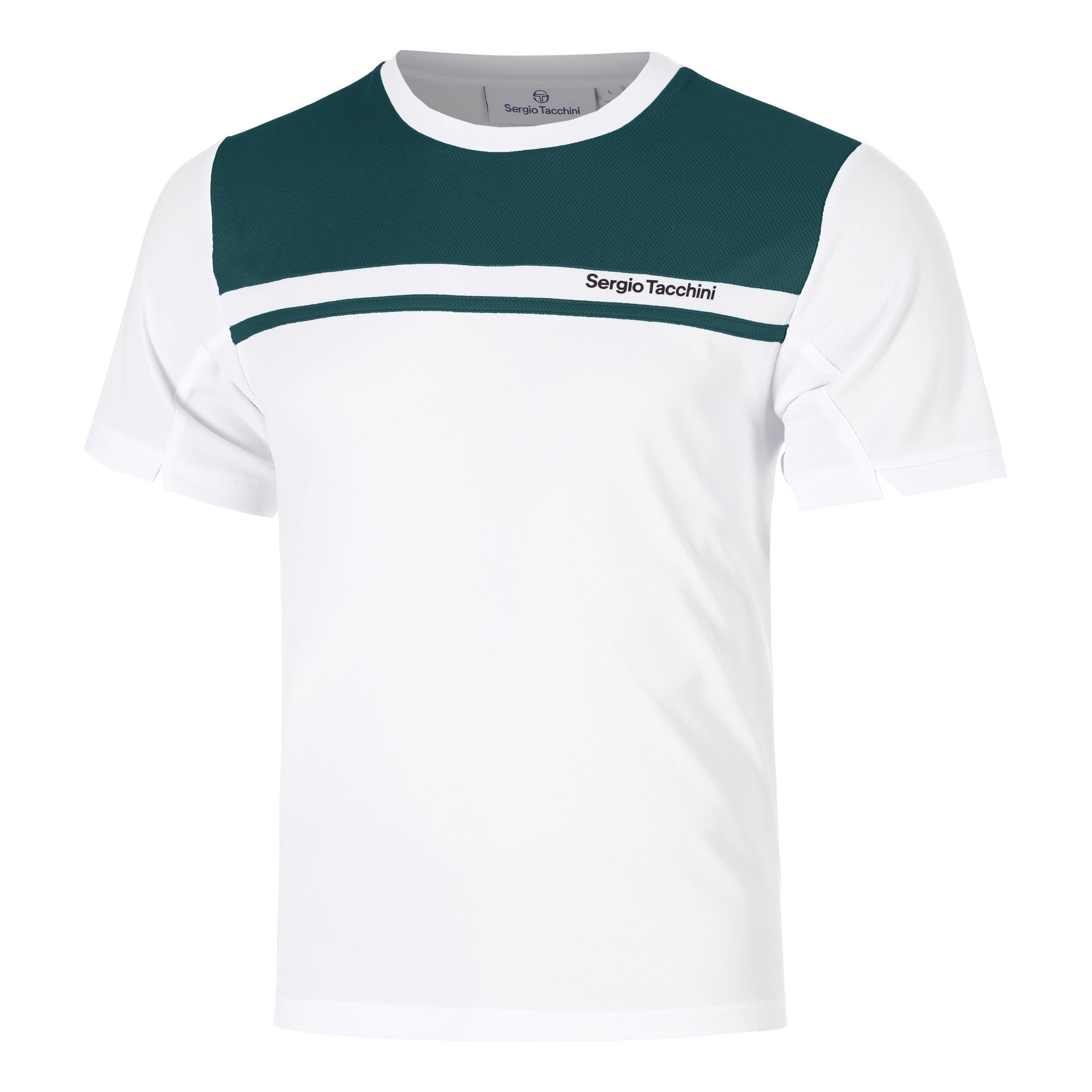 Sergio Tacchini Riflesso PL T-Shirt Herren - weiß, petrol