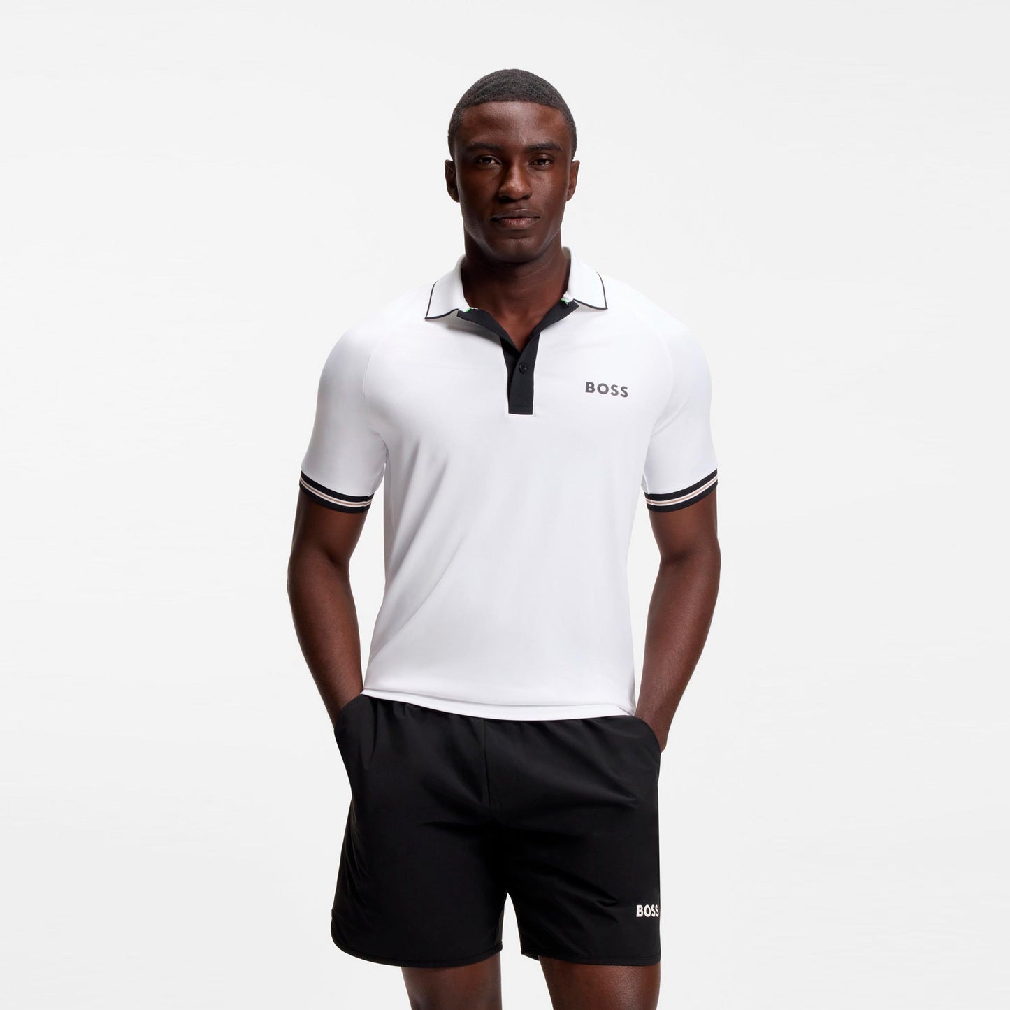 BOSS Serve Polo Uomini-bianco
