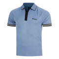 Serve Polo Uomini-grigio-blu