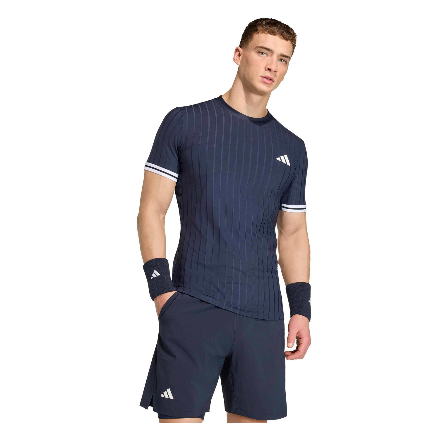 adidas Freelift Pro Maglietta Uomini - blu scuro