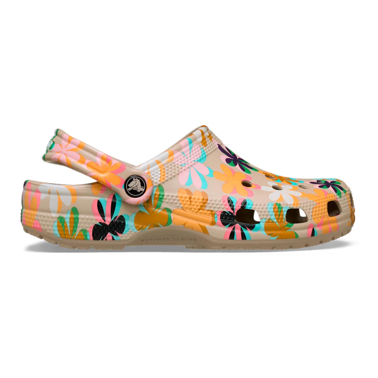 Crocs Classic Graphic Clog Ciabatte Donna - beige, multicolore