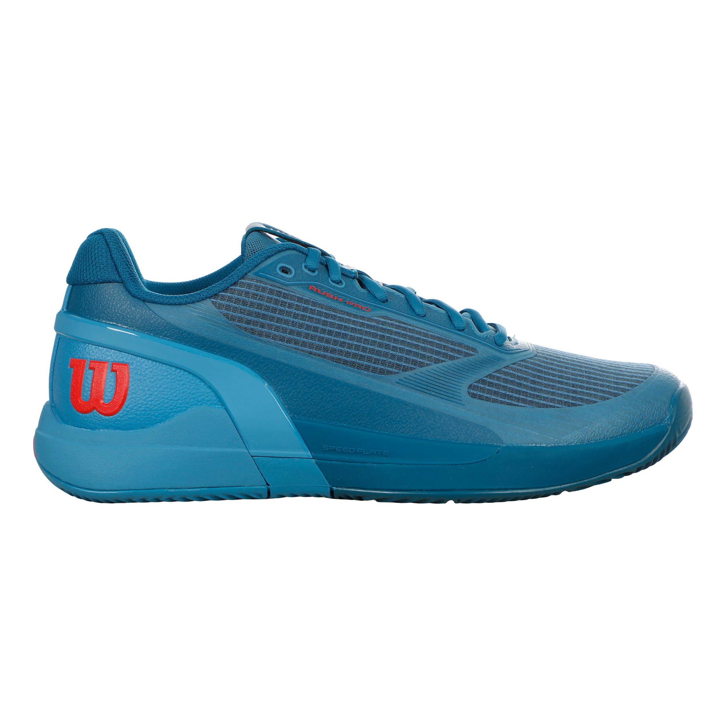 Wilson Rush Pro 5 Sandplatzschuh Herren - blau, koralle