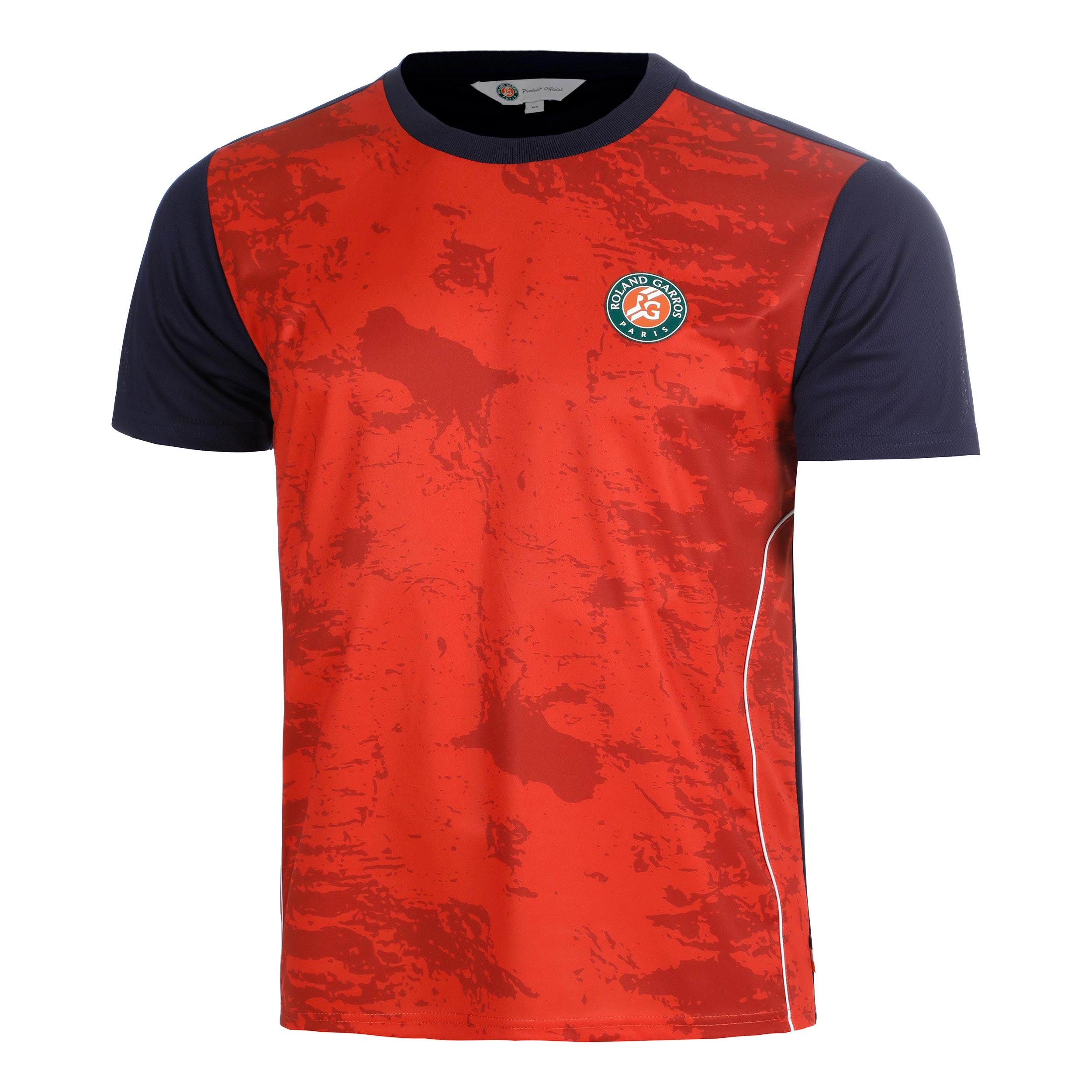 Roland Garros Performance Maglietta Uomini - ruggine, blu scuro
